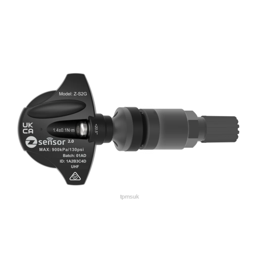 TPMS Sensor Replacement 6RD0998 - Mercedes-Benz OE Replacement TPMS Sensor - OE P/N A0009052102, A0009054104 Freq 433Mhz Metal Valve Stem - Dark Gray