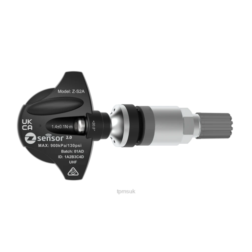 TPMS Sensor Tool 6RD0970 - Kia OE Replacement TPMS Sensor - OE P/N 529332Y450 Freq 433Mhz Metal Valve Stem - Silver
